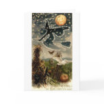 Starry Witch on Broomstick cards