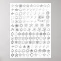 Stars 1 Tattoo Flash posters