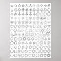 Stars 2 Tattoo Flash posters