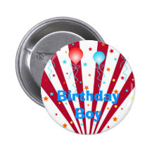 Stars and balloons buttons
