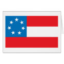 Stars and Bars Flag Greeting Card