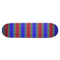 STARS AND CIRCLES BRIGHT GREEN SKATE BOARD DECK