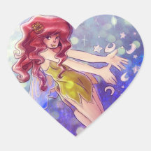 Stars and Moon Fairy Sticker