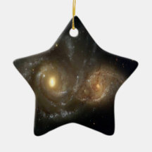 Stars and Spiral Galaxies Hanging Pendant Ornament
