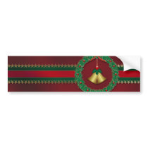 Stars and Stripes Christmas Bumper Sticker