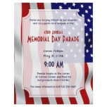 Stars and Stripes Forever Flag Memorial Day Personalized Flyer
