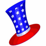 stars-and-stripes hat, sculptured keychain photo sculptures