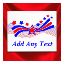 Stars And Stripes Patriotic Election Invitation
