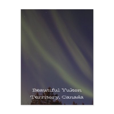 Stars and Stripes; Yukon Territory Souvenir Post Card