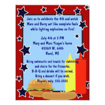 Stars Cookout Invitation