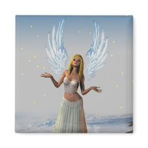 Stars Falling on an Angel (Magnet)