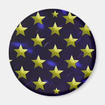 Stars in dark blue refrigerator magnets