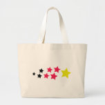 stars in german colours icon canvas bag