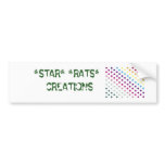 Stars, *STAR* *RATS*     CREATIONS bumper stickers