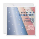 Stars & Stripes Flag 4th of July Party Invitation