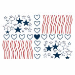 Stars Stripes Hearts photo sculptures