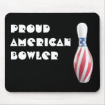 Stars & Stripes Pin - Proud American Bowler Mouse Pad