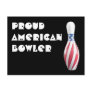 Stars & Stripes Pin - Proud American Bowler Postcards