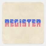 Stars & Stripes Register Sticker