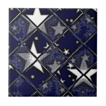 STARS THROUGH GLASS Tile