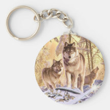 "Stars Under Snow" Keychains