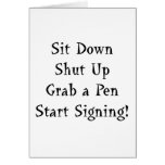 Start Signing cards