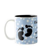 Started With A Kiss Wish Blue Custom Mugs