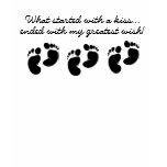 Started With A Kiss Wish Custom Triplets t-shirts