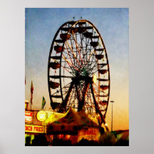 STARTING UNDER $20 - Ferris Wheel at Night Print