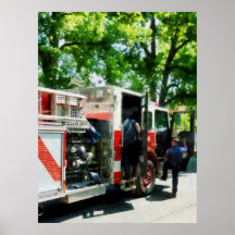 STARTING UNDER $20 - Getting into the Fire Truck Posters