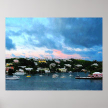 STARTING UNDER $20 -  King's Wharf Harbour Sunrise Poster