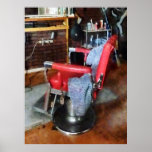 STARTING UNDER $20 - Red Barber Chair Print