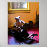 STARTING UNDER $20 - Teddy Bear on Rocking Horse posters