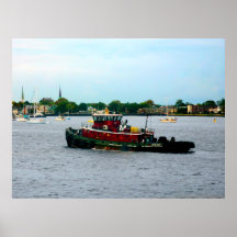 STARTING UNDER $20 - Tugboat Norfolk Virginia Poster