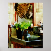 STARTING UNDER $20 - Washing Garden Greens Poster