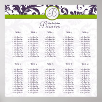starts at $12.80 Damask Seating Chart 10 Tables