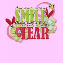 Starts with a smile t-shirts