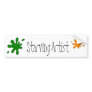 starving artist bumper sticker