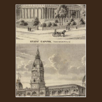 State Capitol , Marion County Court House postcards