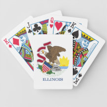 State Flag of Illinois Playing Cards