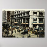 State & Madison Sts., Chicago IL, 1922 Vintage Poster
