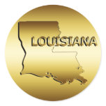 STATE OF LOUISIANA GOLD MEDALLION stickers