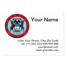 State of Michigan Great Seal Business Card Templates