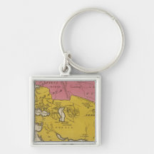 State of Nations at the Christian aera Key Chain