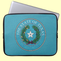 STATE SEAL OF TEXAS laptop sleeves
