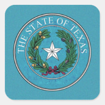 STATE SEAL OF TEXAS STICKERS
