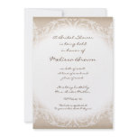 Stately Peacock w Swirl Branch Wedding Invitation
