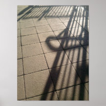 Station Morning Shadows Poster