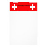 Stationery with Flag of Switzerland