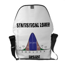 Statistical Lover Inside (Bell Curve) Messenger Bag